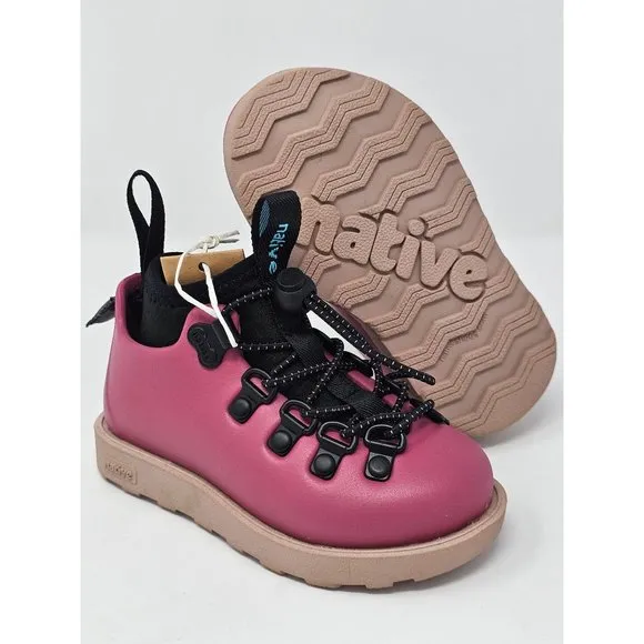 NWT Native Fitzsimmons Citylite Bloom Child Girls' Slip On Boots Mystic Pink / D