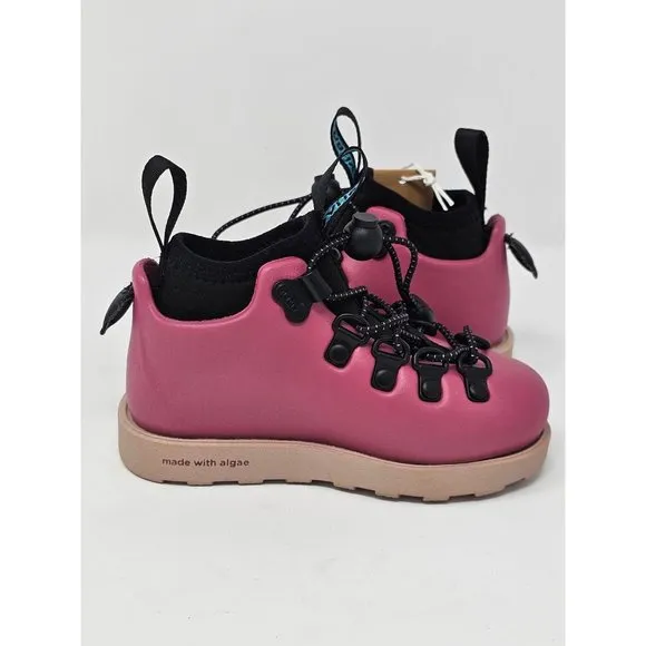 NWT Native Fitzsimmons Citylite Bloom Child Girls' Slip On Boots Mystic Pink / D