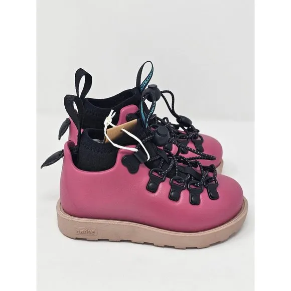 NWT Native Fitzsimmons Citylite Bloom Child Girls' Slip On Boots Mystic Pink / D