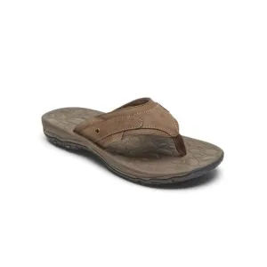 NWT ROCKPORT Mens Brown Lightweight Hayes Toe Slip On Thong Sandals Shoes 9 M