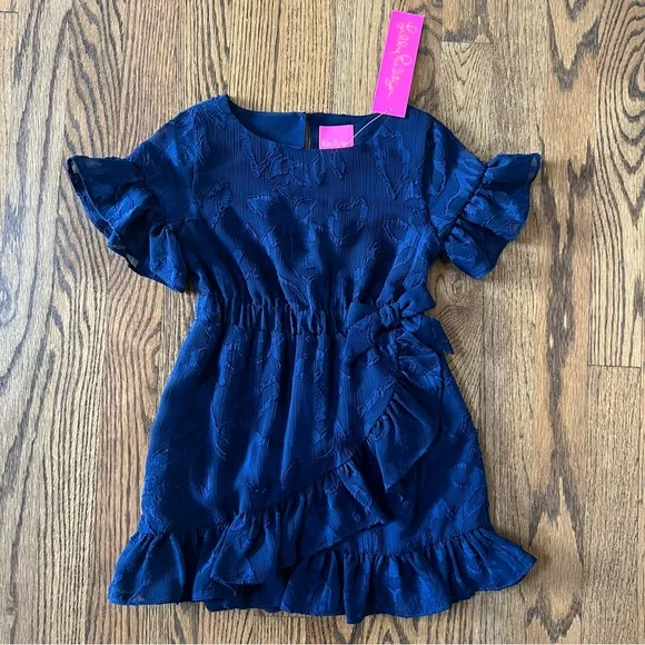 NWT Size 4 Lilly Pulitzer Mini Darlah Navy Blue Dress