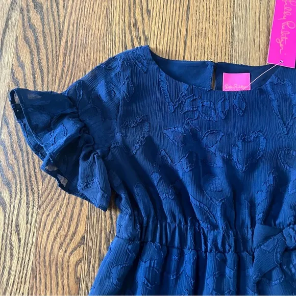 NWT Size 4 Lilly Pulitzer Mini Darlah Navy Blue Dress