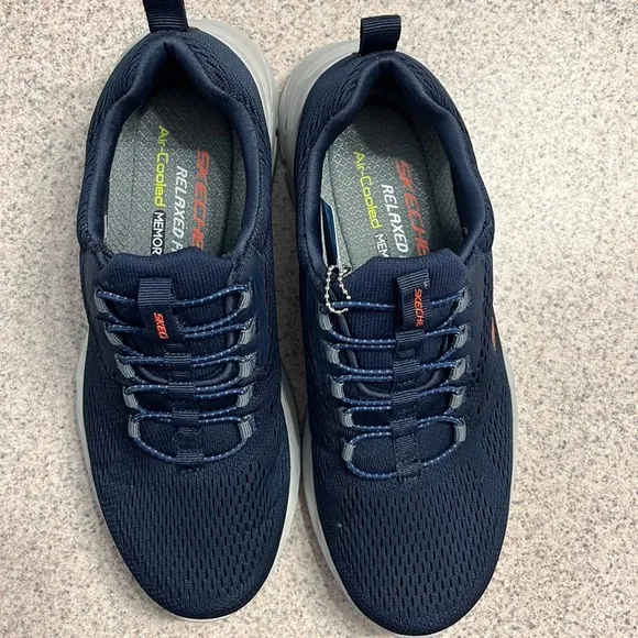 NWT Skechers Relaxed Fit sneakers Navy Blue Pair #2