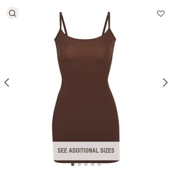 NWT SKIMS Fits Everybody Slip Dress - Cocoa