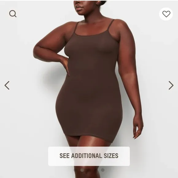 NWT SKIMS Fits Everybody Slip Dress - Cocoa