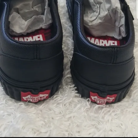 NWT Vans Marvel Black Widow Slip On Sneakers
