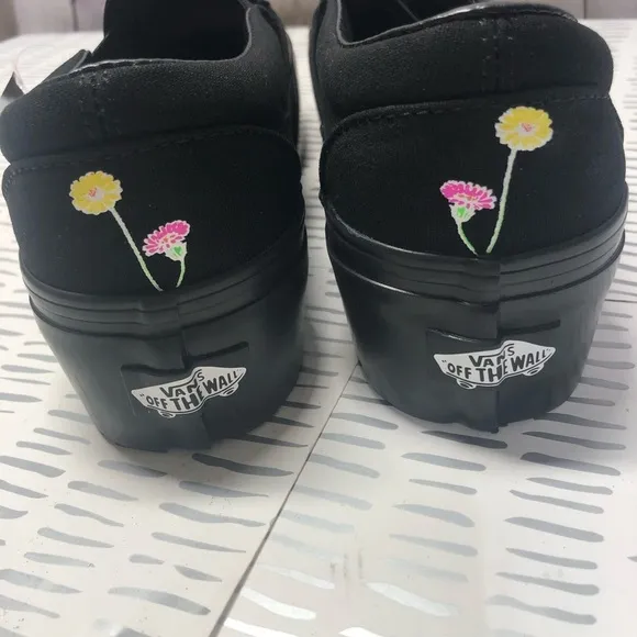 NWT Vans slip on glow in the dark