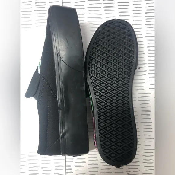 NWT Vans slip on glow in the dark