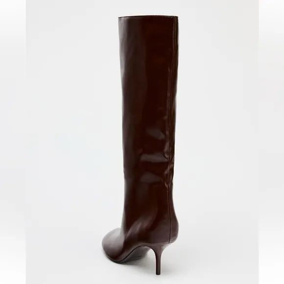 NWT ZARA SHAFT HEELED BOOTS SIZE 6 AND 8🚨PRICE FIXED NON DISCOUNT