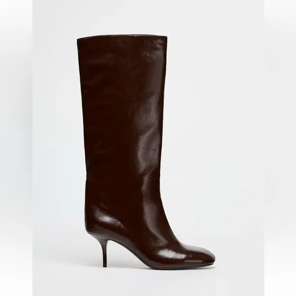NWT ZARA SHAFT HEELED BOOTS SIZE 6 AND 8🚨PRICE FIXED NON DISCOUNT