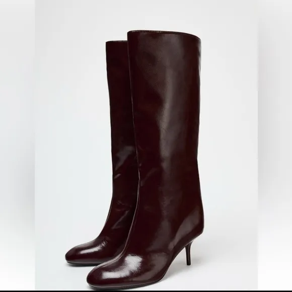 NWT ZARA SHAFT HEELED BOOTS SIZE 6 AND 8🚨PRICE FIXED NON DISCOUNT