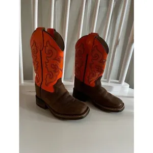 Old West Kids Boots Western Leather
