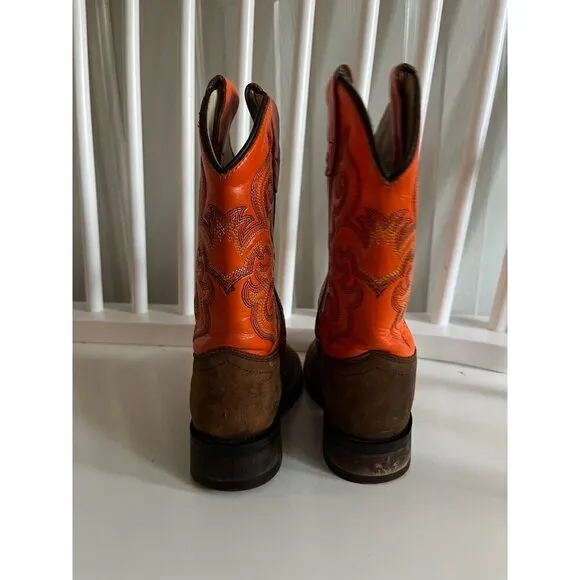 Old West Kids Boots Western Leather
