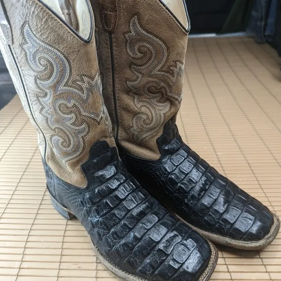 Old West men's Alligator embossed sz 6.5