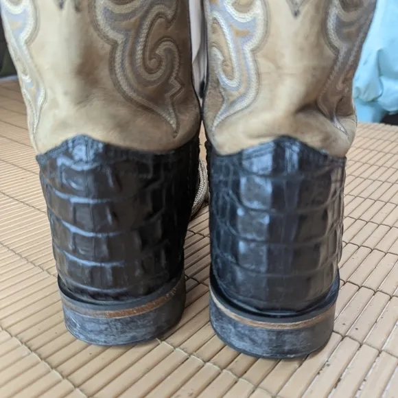 Old West men's Alligator embossed sz 6.5