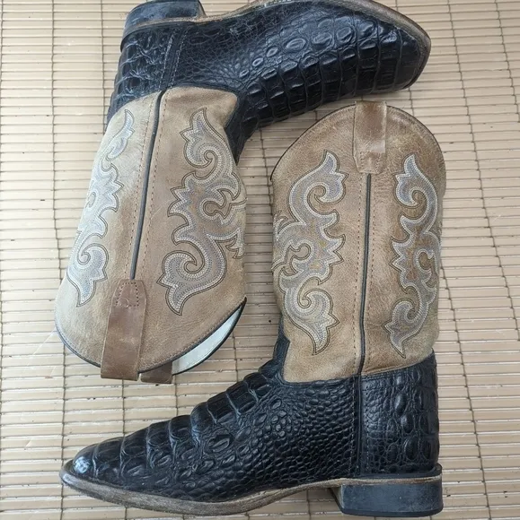 Old West men's Alligator embossed sz 6.5