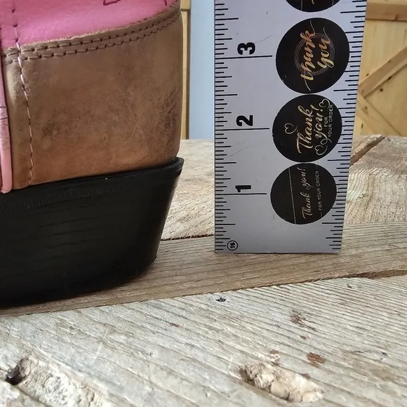 Old West Pink Cowgirl Boots for Girls size 2.0 D
