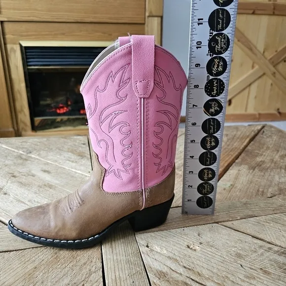 Old West Pink Cowgirl Boots for Girls size 2.0 D