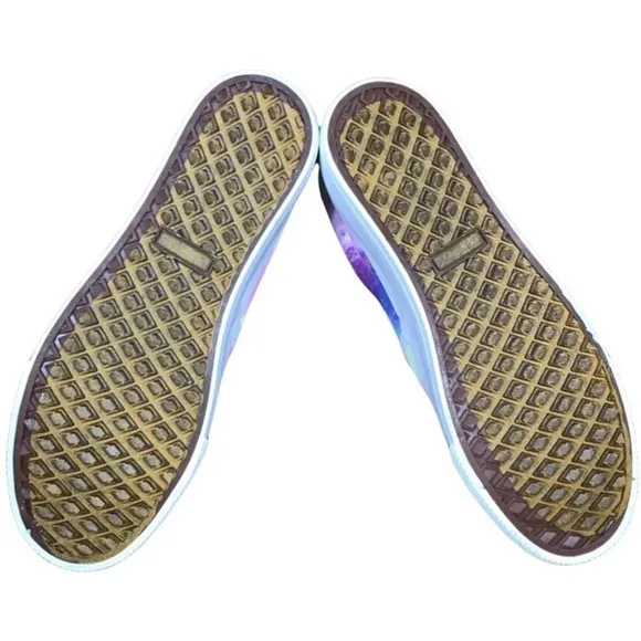 Olivia   Kate Beyley Rainbow Tie Dye Platform Slip on Sneakers