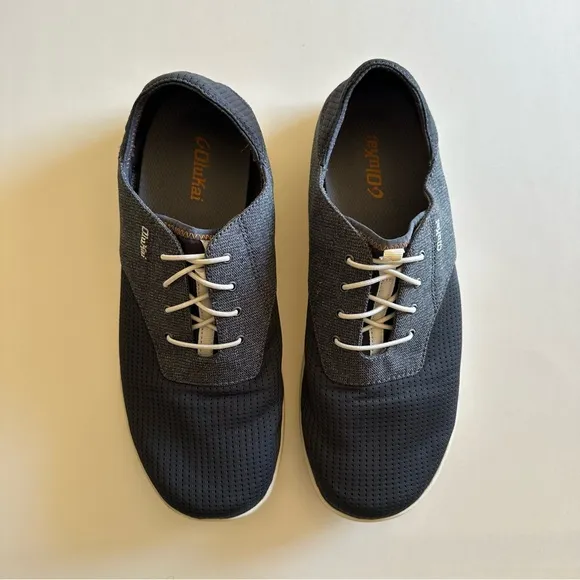 OluKai Dark Gray Nohea Moku SLip On Sneakers