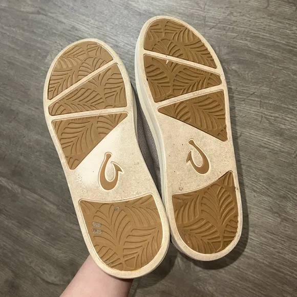 Olukai Ki’ihele Li Casual Canvas Gray Sneakers