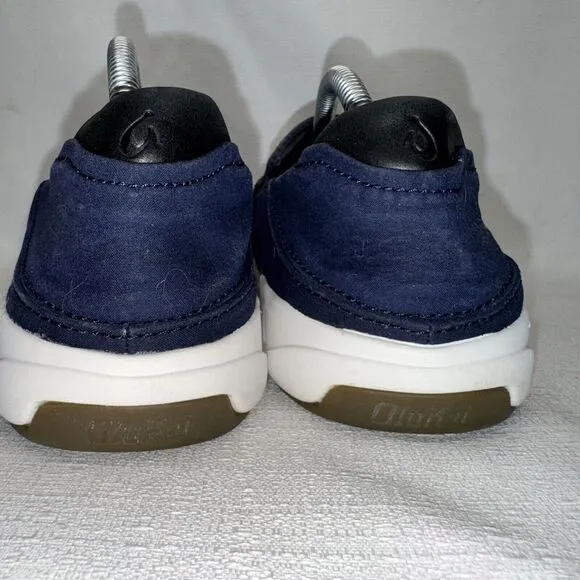 OluKai Lae'ahi Slip On Navy Casual Sneakers Sz. 10.5