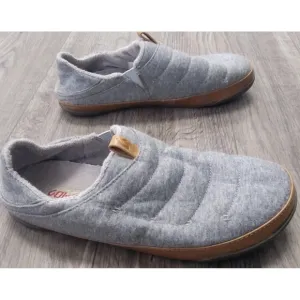Olukai Mens Slippers Men's 10 Mahana Slip On Comfort Support Gray Shoes Luxury