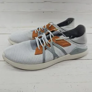 Olukai Mio Li Gray Brown Blue Lightweight Casual Sneaker Shoes Men Size 10.5