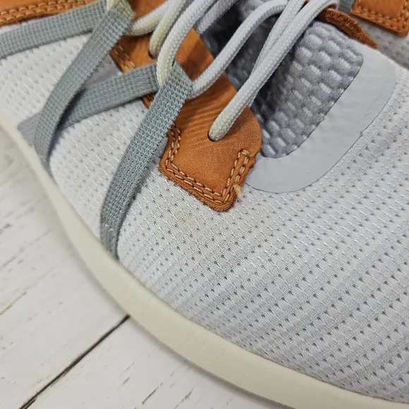 Olukai Mio Li Gray Brown Blue Lightweight Casual Sneaker Shoes Men Size 10.5