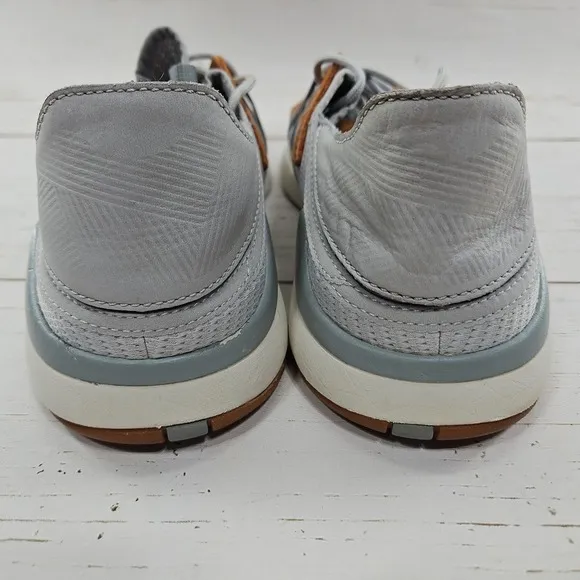 Olukai Mio Li Gray Brown Blue Lightweight Casual Sneaker Shoes Men Size 10.5