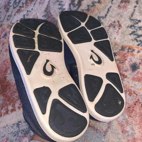 Olukai Moku Pae Men’s No Tie Navy Slip On Water Beach Sneakers Size 13 Used