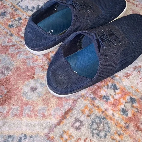 Olukai Moku Pae Men’s No Tie Navy Slip On Water Beach Sneakers Size 13 Used