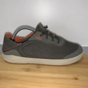 Olukai Moku Pae Men's Size 8.5 Salt Koi Grey Slip-On Shoes 10472-4EKZ Sneakers