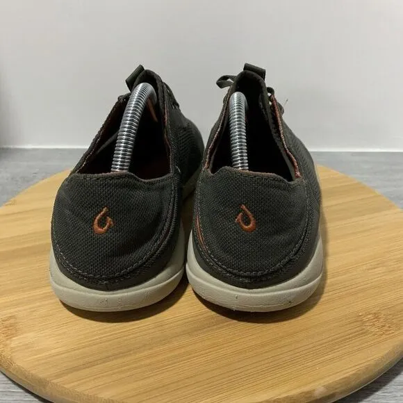 Olukai Moku Pae Men's Size 8.5 Salt Koi Grey Slip-On Shoes 10472-4EKZ Sneakers