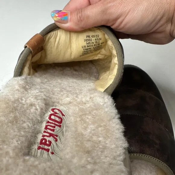Olukai Mua 'Ili Leather Mule Slippers
