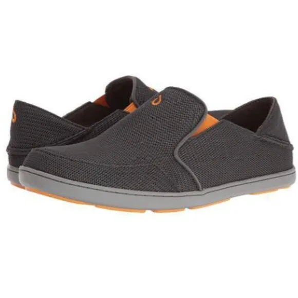 Olukai Nohea Mesh Slip on Sneakers in Dark Shadow sz 9.5