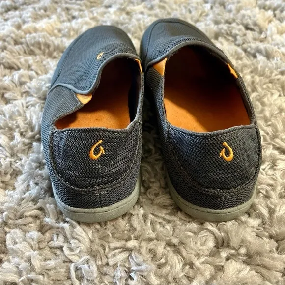 Olukai Nohea Mesh Slip on Sneakers in Dark Shadow sz 9.5