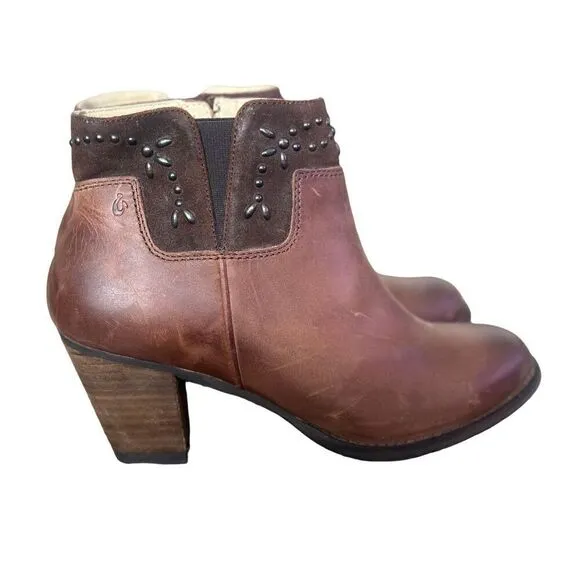 Olukai NWT Ho’Ohilu Friar Brown Ankle Boots Size 9 1/2