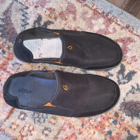 Olukai Ohea Mesh Gray Slip On Fold Down Water Sneakers Size 13