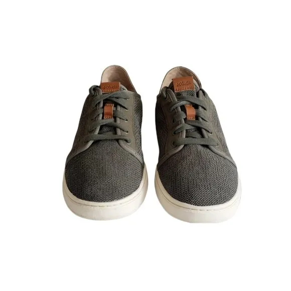 OluKai Pehuea Li Taupe Lace Up Sneakers Shoes Olive Green Women's Size 9.5
