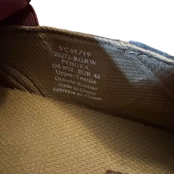 OluKai Pehuea Slip On Loafer Sneakers in Red Sea Salt Burgundy Size 12 Women’s