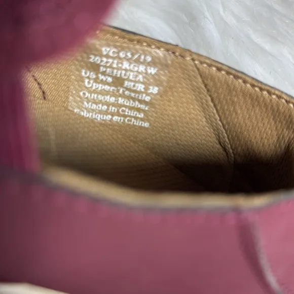 OluKai Pehuena Magenta Slip-On Sneakers Sz 8