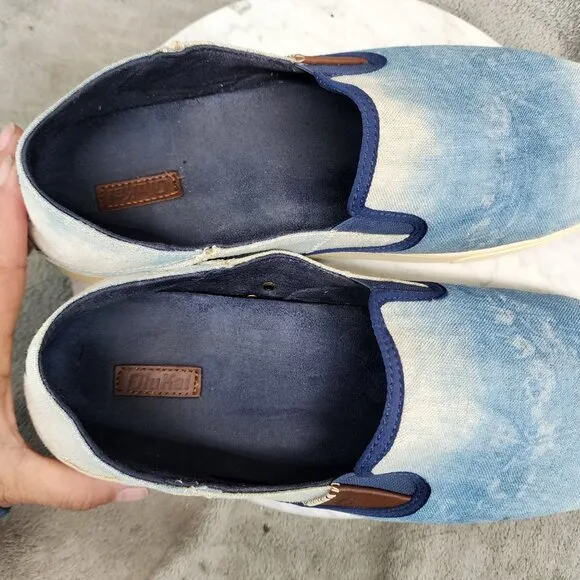 Olukai Shoes Mens Size 14 Blue Slip On Sneakers *GUC*