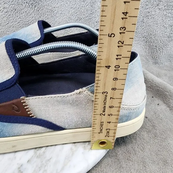 Olukai Shoes Mens Size 14 Blue Slip On Sneakers *GUC*
