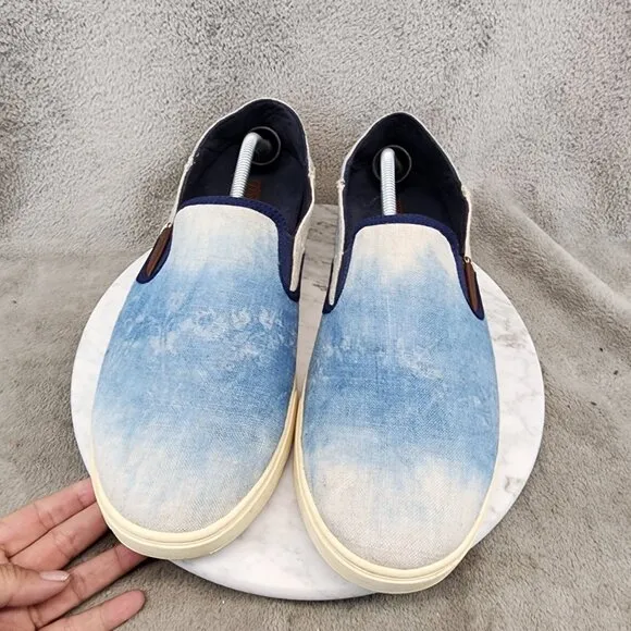 Olukai Shoes Mens Size 14 Blue Slip On Sneakers *GUC*