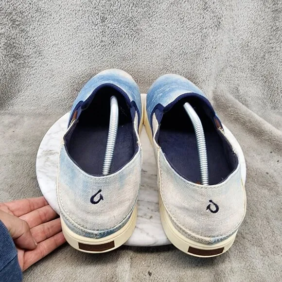 Olukai Shoes Mens Size 14 Blue Slip On Sneakers *GUC*