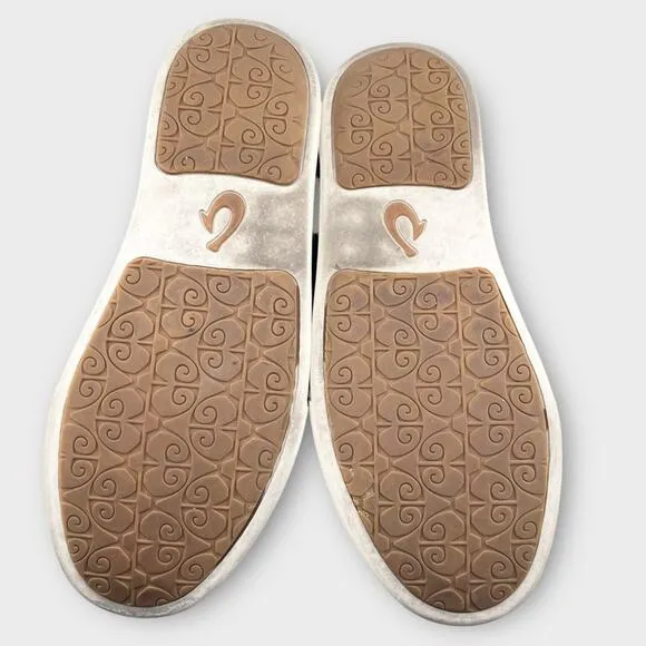 OLUKAI Sneakers, Pehuea Li, Blue, Size 8.5 lace up slip on convertible style
