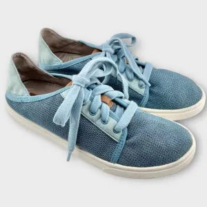 OLUKAI Sneakers, Pehuea Li, Blue, Size 8.5 lace up slip on convertible style