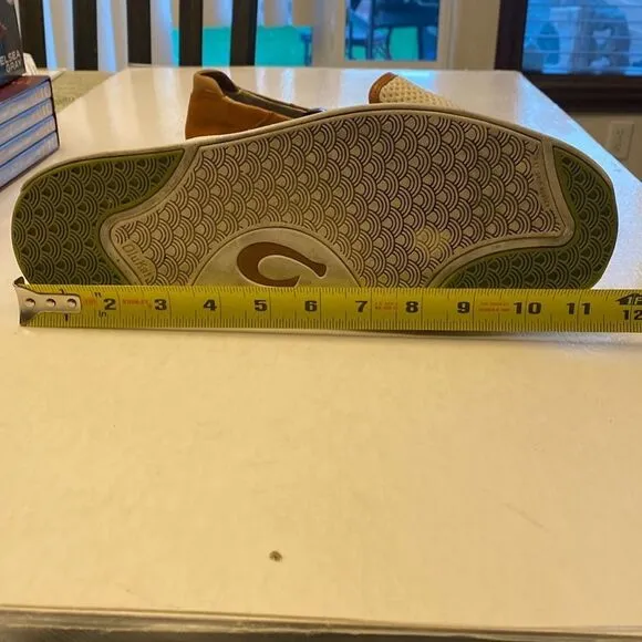 OLUKAI Men’s Lae’ ahi Kapa Slip On Sneakers Size 10.5