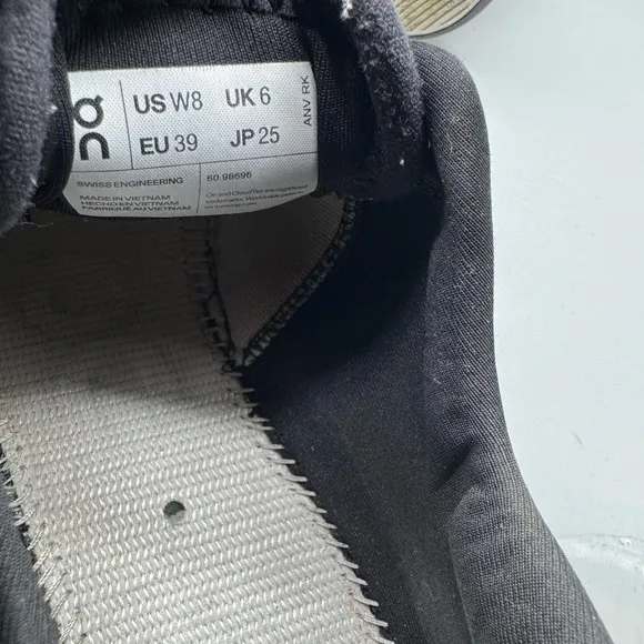 ON Running Cloud X 3 Black Size 8 Women Running Shoes 60.98705
